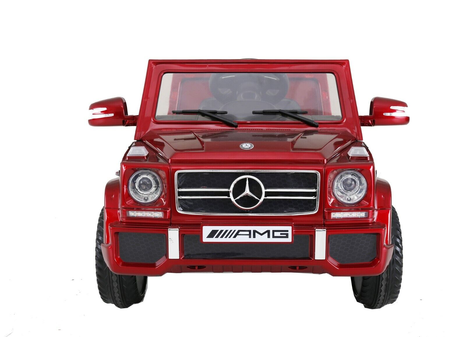 Kids Ride On Powered Car Licensed Mercedes-benz G65 R/c 12v Mp3 Player Bt- Red