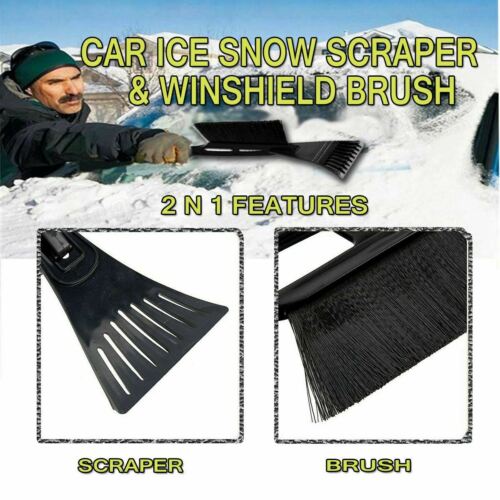 Zone Tech Sturdy Vehicle Ice Snow Scraper Windshield  Brush Window Car Wiper