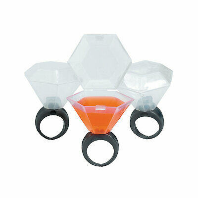 Wedding Ring Shot Glasses - Bachelorette Party Supplies - 12 Pieces - 2.25"